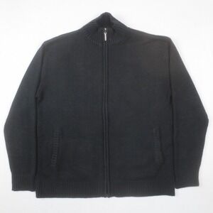 Vintage Southpole Sweater Mens XXL Black Full Zip Pockets Streetwear Hip Hop Y2K